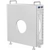Generico Telaio per case computer per Mac Mini M4/M4 Pro 2024, copertura protettiva verticale in alluminio, staffa antipolvere, supporto di archiviazione, componente PC fai da te (Argento)