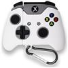 TCPENG Custodia per AirPods1 e 2, custodia con portachiavi, in morbido silicone 3D, motivo cartone animato, resistente, 3D, divertente, antiurto, protezione completa (X_box 360, bianco)