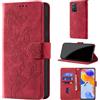 CaseGla Cover per Xiaomi Redmi Note 11 Pro 5G / Note 12 Pro 4G, Rosso | Blocco RFID, Portafoglio Pelle PU, Flip Libro, Porta Carte, Magnetica Libretto, Antiurto Protezione Completa