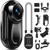 zakotu Mini Action Cam 1080P HD, Pocket Body Cam Compatta con Clip Girevole a 360° Clip Magnetica, Vlog Bodycam con Grandangolo 120°, Multifunzione Fotocamera POV per Casco Moto, Viaggi, Ciclismo, Sport Nero