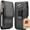 Cadorabo custodia universale per cellulare con clip da cintura per smartphone di dimensioni da 6,5 a 6,7 pollici -360 protezione-Dimensioni: 16x 8x 1,7cm- Custodia da cintura con moschettone, nero,XXL