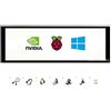 Coolwell Waveshare 7.9inch Capacitive Touch Screen LCD Display Support Raspberry pi/Jetson Nano/PC, 400×1280, HDMI, IPS, Toughened Glass Cover