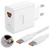 BOULESENM 88W Supercharge Caricabatterie Rapido, con 6A Cavo USB C 2m, 88W Caricabatterie 2 porte PD Caricabatterie Rapido per Magic7 Lite 7Pro 6 6Lite 6Pro 70 Lite X6B X8B Pad X8a