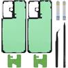 ZHUROUPU Adesivo del Coperchio della Batteria per Galaxy S21 Ultra 5G, Pellicola Adesiva Impermeabile del Coperchio della Batteria per Galaxy S21 Ultra SM-G998B G998U G998W (2 PCS)