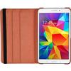 PhoneNatic Copertura di Cuoio Artificiale Compatibile con Samsung Galaxy Tab 4 8.0-360° Arancione - Cover + Pellicola Protettiva