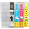 AQree Cartucce d'inchiostro vuote di ricambio per stampanti Ep 27 o 27XL, compatibili con stampanti WorkForce WF-3640DTWF WF-7110DTW WF-7610DWF WF-7620DTWF WF-7720DTWF WF-7715DWF WF-7710DWF
