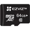 EZVIZ Micro SD, Scheda di Memoria fino a 90MB/Sec, Specialmente per EZVIZ Telecamere, Video camere di Sorveglianza, Nero, Micro SDXC, Micro SD Card 64 GB