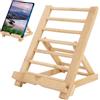 Generico Supportto tablet per desktop | Supportto libro regolabile in legno | Supporrto e telefono versatili e pieghevoli | Supporrto del libro da cucina ideale per ufficio, cucina, studio, lettura