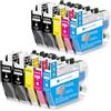 Yongairuink LC421XL LC-421XLVAL Cartucce per BRO LC421 LC-421XL Multipack per DCP-J1050DW Cartucce per DCP-J1140DW DCP-J1800DW MFC-J1010DW (10 Pack,4BK 2C 2M 2Y)