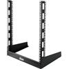 Tecmojo Rack da Tavolo da 19 Pollici 12U a 2 Montanti, Rack a Struttura Aperta per Apparecchiature AV, Dati, Audio e da Studio da 19 Pollici, da Posizionare su una Scrivania di Casa o in Ufficio, Nero