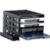 Generico Vassoio per Unità Disco - Alloggiamento Disco Rigido da 6.35 cm a 8.89 cm | Alloggiamento Adattatore Impilabile per Espansione Memoria Laptop Postazioni di Lavoro Desktop Casa Ufficio
