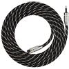 Zerone Cavo audio ottico digitale per Toslink, cavo per home theater in fibra ottica Toslink a mini spina da 3,5 mm, cavo ottico con connettori in metallo e rivestimento in PVC 2 m 2 m.