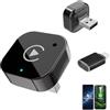 Horuili Adattatore 2 in 1 Wireless CarPlay e Android Auto, Piccolo e Stabile, Converte da Cablato a Wireless, Plug Play, Connessione Rapida per Auto con CarPlay/Android Auto di Serie