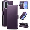 Yunubeyii Cover Libro per Samsung Galaxy A57,Viola | Blocco RFID,Luxury PU Pelle,Portafoglio,Card Holder,Magnetic Phone Custodia,Kickstand,Protettiva,Antiurto