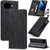 Jasonyu Cover per Google Pixel 10A Flip Custodia in Pelle PU, Cover a Libro Portafoglio, Funzione Supporto, Magnetica, Slot Schede, TPU Bumper Caso Custodia (Nero)