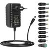 ZUOKENZU 15V 3A alimentatore adattatore CA caricabatterie dc15v con 11 punte di spina AC a DC15V 3a 2.5a 2a 1.5a 1a 500ma trasformatore di alimentazione per PC display pistola da massaggio