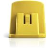 Sanoforma - Supporto Universale per T.pass per auto - 1 Clip di supporto per telepedaggio - Compatibile con Sistemi 2019 e M00neyG0 - Giallo, 3x3x1 cm - Fissaggio Sicuro