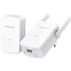 MERCUSYS MP510 KIT V1 Powerline Kit Homeplug AV2 Fino a 1000Mbps e Wi-Fi 300Mbps, Porta Gigabit LAN, Plug and Play, Compatibile con Tutti i Router, Tecnologia Powerline Elevata