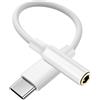 Critin Adattatore per cuffie da USB C a jack audio AUX da 3,5 mm, compatibile con iPhone 15/15 Pro/Pro Max/Plus, Samsung Galaxy S23/S22/S21 Ultra, suono ad alta risoluzione, chip DAC portatile