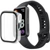 PHONILLICO Cover compatibile per Huawei Band 8/9/10 - Protezione rigida Custodia trasparente Vetro temperato smartwatch