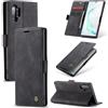 Cracedily Cover per Samsung Galaxy Note 10 Plus Case, Custodia Cover Pelle Premium Portafoglio con Porta Carte Magnetica Supporto Protezione Flip Case Custodia per Galaxy Note 10 Plus, Nero