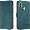 Lihondar Cover per Xiaomi Mi 6X / Mi A2, Custodia Xiaomi Mi 6X / Mi A2 Portafoglio, Flip Libro Wallet Case Antiurto Custodia in Pelle PU Premium, Slot per Schede, con Magnetica a Scatto (Verde)