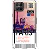 ms móvil shop Movilshop Custodia per [ Cubot C30] Biglietto aereo [Parigi ] in silicone flessibile trasparente Custodia Case Cover Gel per smartphone.
