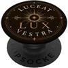 Funny Latin Teacher Quotes & Classical P Lucent Lux Vestra Astrologia Zodiaco Celeste Mistico PopSockets PopGrip Adesivo