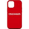 Fire Cracker Fourth of July American Fla Custodia per iPhone 12/12 Pro Petardi 4 luglio Fuoco Works Fan USA Summertime Fun
