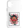 TOKYO WAVES Oni Mask Designs Custodia per iPhone 16 Plus Yokai Oni Maschera Diavolo Giapponese Demone Tattoo Oni Mask