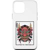 Japanese Oni Mask Aesthetic By TOKYO WAV Custodia per iPhone 12 mini Maschera giapponese del diavolo Hannya giapponese Oni Maschera Yokai Oni