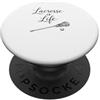 Giocatori di gioco Lacrosse Player Lax B Live The Lax Divertente regalo di gioco Lacrosse Player Lax PopSockets PopGrip Adesivo