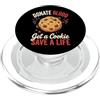 Donazione Di Sangue Donatore Di Sangue B Donate Blood Get A Cookie Save A Life Infermiere PopSockets PopGrip per MagSafe