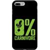 0% carnivore vegan vegetarian meat free Custodia per iPhone 7 Plus/8 Plus 0% Carnivoro Vegetariano Vegano A Base Vegetale