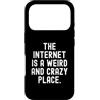 Witty Humor Awkward Social Online Custodia per iPhone 17 Pro Internet è un posto strano e folle Osservazionale