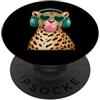 Funny Leopard Sunglasses Novelty Designs Occhiali da sole leopardati Bubblegum divertenti animali adolescenti ragazze donne PopSockets PopGrip Adesivo