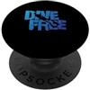 apnoea diving diving water sea lake Air Apnea Immersione libera con un respiro PopSockets PopGrip Adesivo