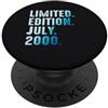 Limited Edition July 2000 Legendary Year Luglio 2000 Anno 2000 Retro 2000 Vintage Edizione Limitata PopSockets PopGrip Adesivo