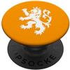 Dutch Lion Designs Majestic Leone Olandese Olanda Orange Pride PopSockets PopGrip Adesivo