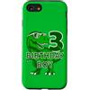 COOL DINOSAUR BIRTHDAY DESIGNS AND OUTFI Custodia per iPhone SE (2020) / 7/8 3 ANNI DINOSAURIO COMPLEANNO BIMBO DINOSAURIO 3° COMPLEANNO