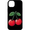 Cherry Aesthetic Summer Fruit Lover Red Custodia per iPhone 14 Plus Ciliegie Estetiche Rosso Ciliegia Cartoon Frutta Estetica