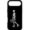 Vintage Roller Skate Skeleton, Skaters G Custodia per iPhone Air Scheletro di Halloween per pattinaggio a rotelle, anni '80, anni '90 Cool & Funny