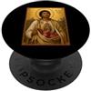 Icona di San Juan Diego Elegante icona cattolica di San Juan Diego PopSockets PopGrip Adesivo