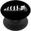 Cycling Evolution of Humans / Funny Cycl Ciclismo evoluzione dell'umanità! / Divertente design ciclisti PopSockets PopGrip Adesivo