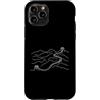 Jimbeels Custodia per iPhone 11 Pro Grande Muraglia Linee Art Storico