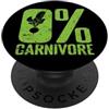 0% carnivore vegan vegetarian meat free 0% Carnivoro Vegetariano Vegano A Base Vegetale PopSockets PopGrip Adesivo