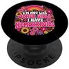 I'm not like other girls I have Hemorrho Non sono come le altre ragazze Ho le emorroidi Rainbow PopSockets PopGrip Adesivo
