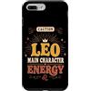 Funny Fire Sign Retro Astrology and Zodi Custodia per iPhone 7 Plus/8 Plus Attenzione Leo Carattere Principale Energia Divertente Zodiaco Astrologia