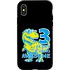 COOL DINOSAUR BIRTHDAY DESIGNS AND OUTFI Custodia per iPhone X/XS DINOSAURIO 3 ANNI DI ESSERE AMAZANTE DINOSAURIO 3. COMPLEANNO