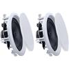 VEVOR Set di Altoparlanti da Incasso a Soffitto, Diffusori da Incasso da Parete 2 pezzi per Home Theater Hi-Fi Potenza di Picco Singola 150 W, Montaggio da Parete a 2 Vie, Ambienti Interni